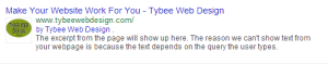 google rich snippet for tybee web design