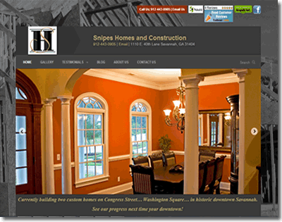 Snipes-Homes-and- website by tybee web design